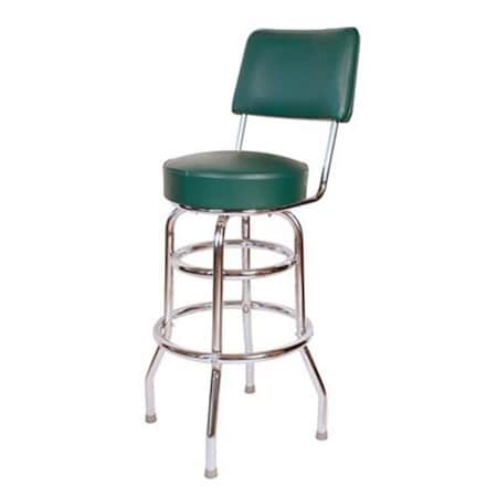 Richardson Seating Corp Richardson Seating Corp 1958GRN 1958- 30 in. Floridian Swivel Bar Stool; Green;  - Chrome - Green 1958GRN